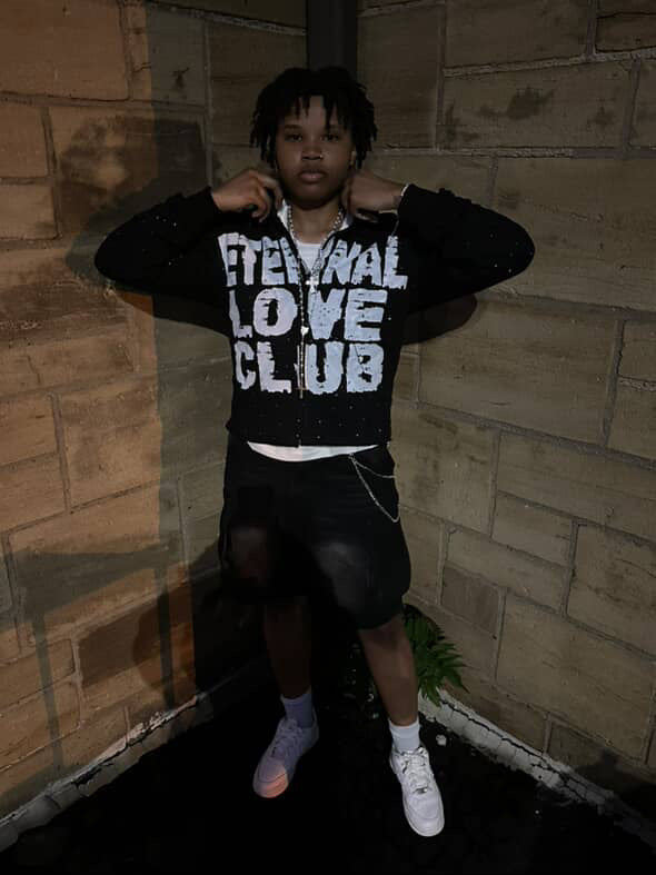 Rhinestone "Eternal" Hoodie